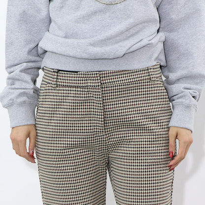 PINKO ロングパンツ ベージュ 千鳥格子 スラックス 1G15D4-8187