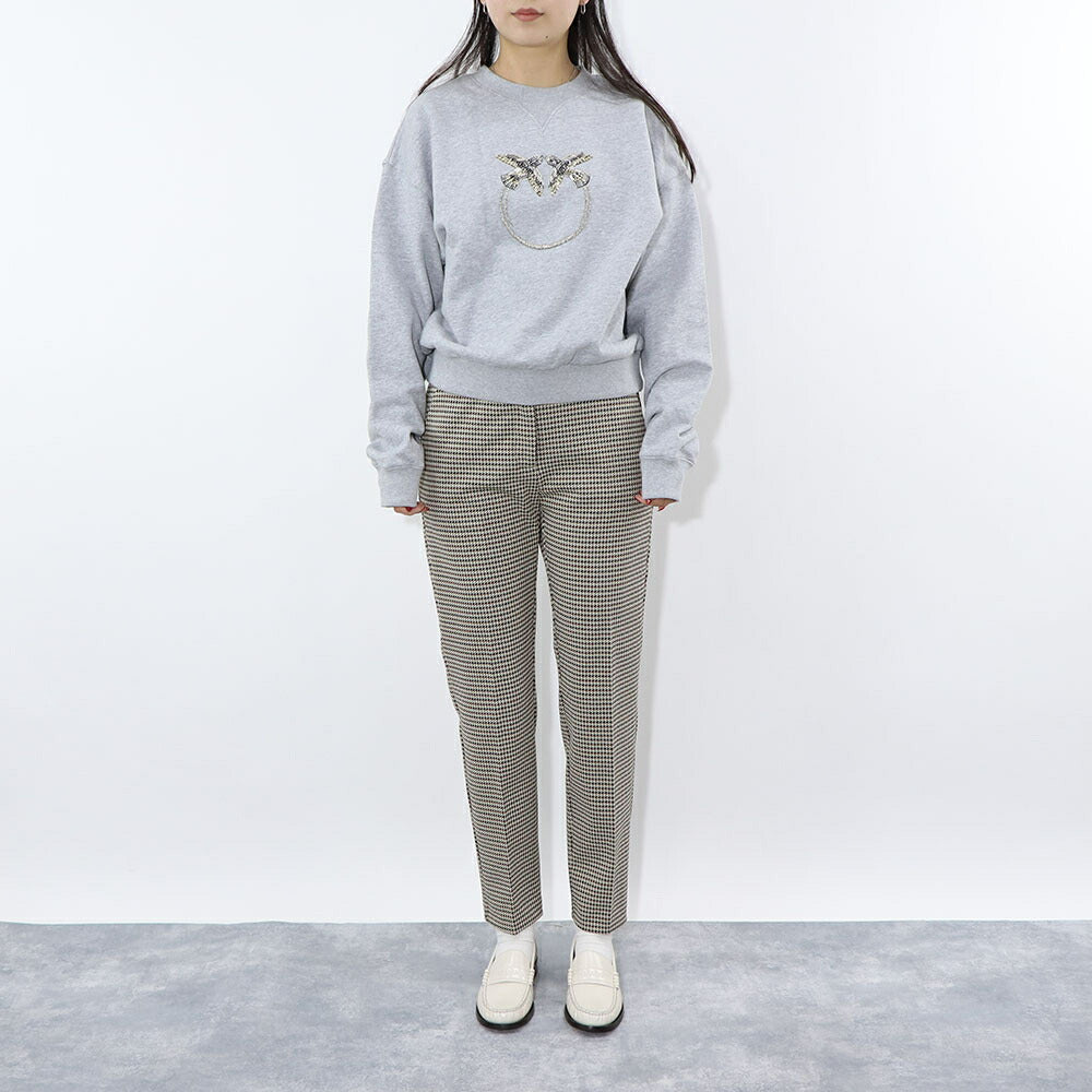 PINKO ロングパンツ ベージュ 千鳥格子 スラックス 1G15D4-8187