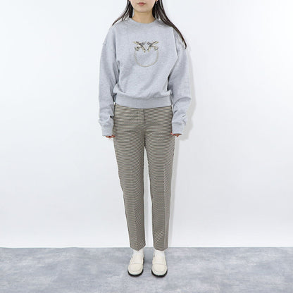 PINKO ロングパンツ ベージュ 千鳥格子 スラックス 1G15D4-8187