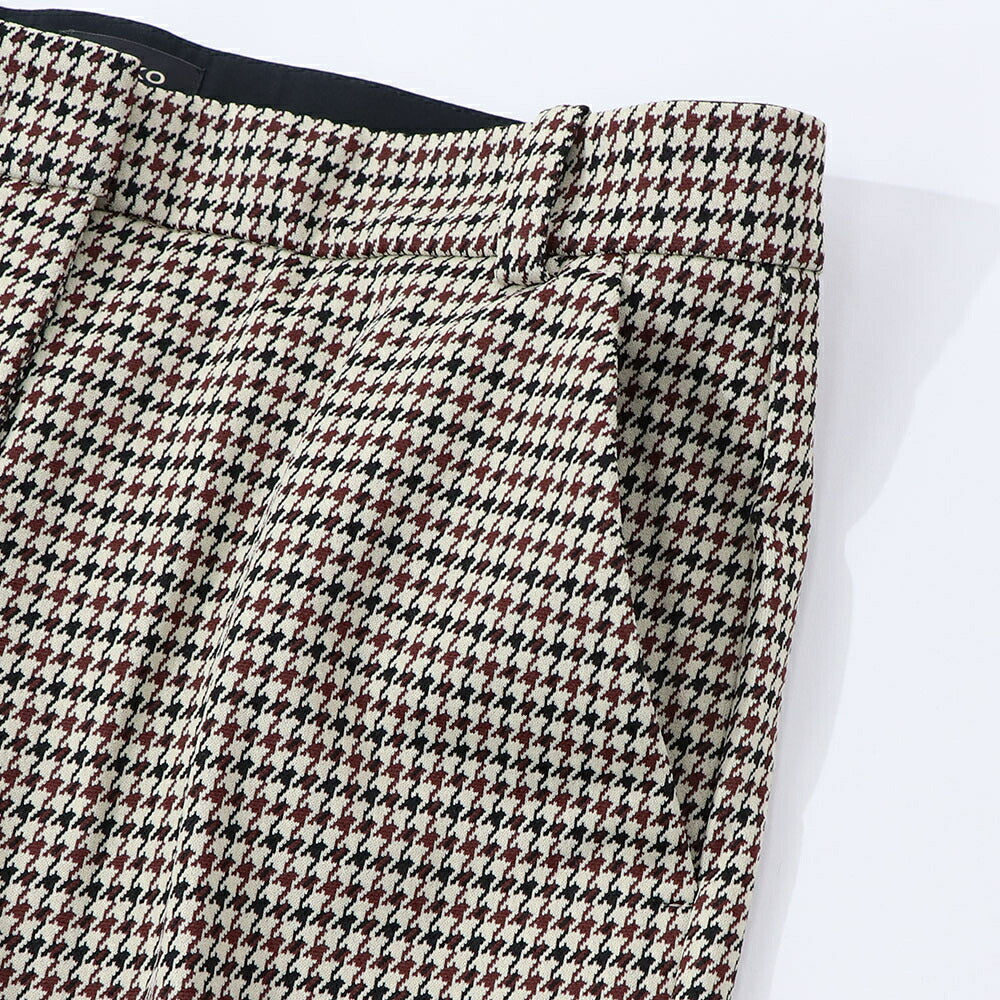 PINKO ロングパンツ ベージュ 千鳥格子 スラックス 1G15D4-8187