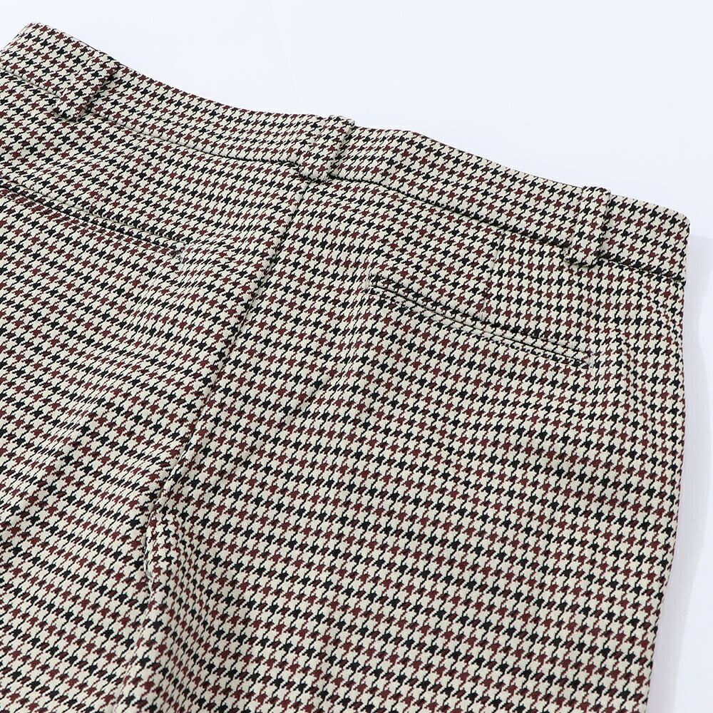 PINKO ロングパンツ ベージュ 千鳥格子 スラックス 1G15D4-8187