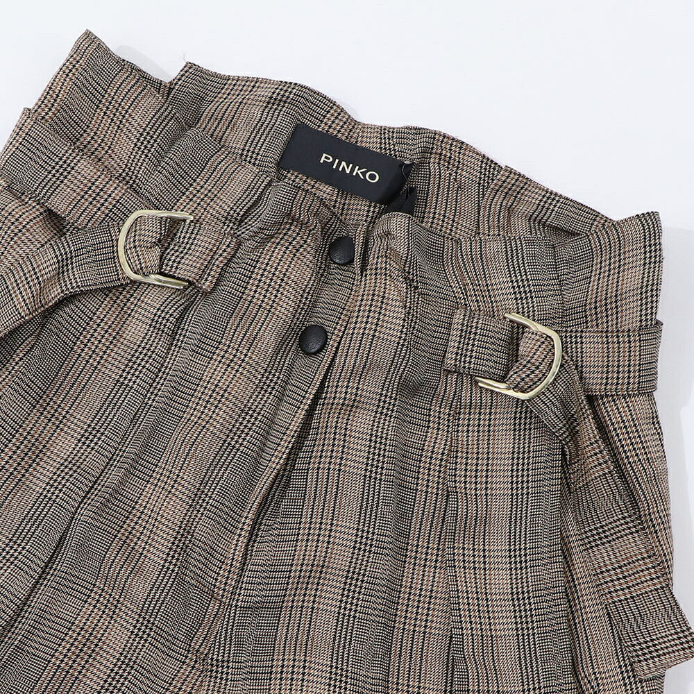 PINKO ロングパンツ ブラウン  1G15EM-8149