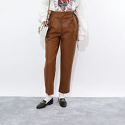 PINKO ロングパンツ ブラウン 1G15X2-7105