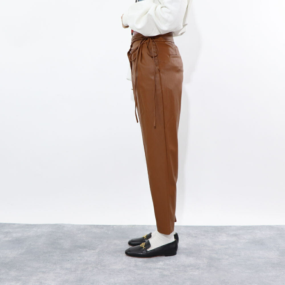 PINKO ロングパンツ ブラウン 1G15X2-7105