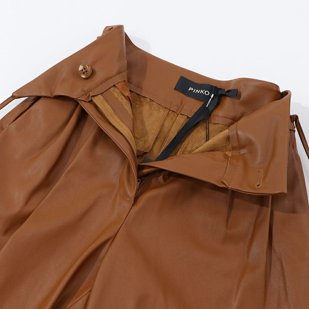 PINKO ロングパンツ ブラウン 1G15X2-7105