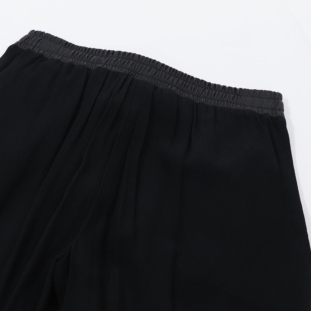 PINKO ロングパンツ ブラック レザー風 1G163T-3936