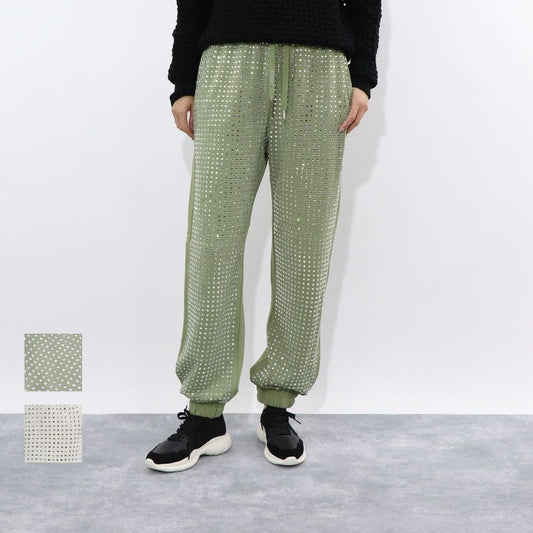 PINKO ホワイト オリーブ  スウェットパンツ 1G17GK-Y722