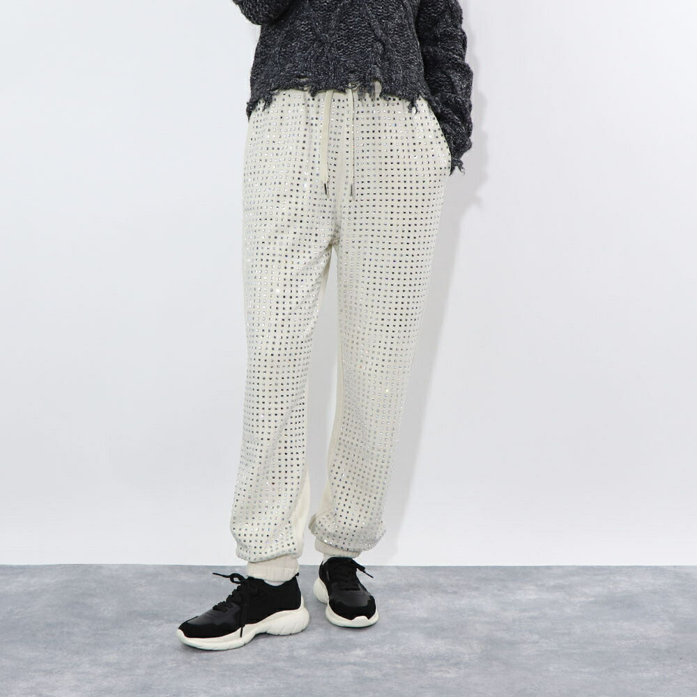 PINKO ホワイト オリーブ  スウェットパンツ 1G17GK-Y722