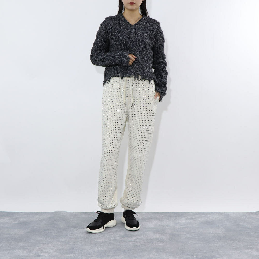 PINKO ホワイト オリーブ  スウェットパンツ 1G17GK-Y722