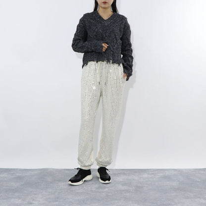 PINKO ホワイト オリーブ  スウェットパンツ 1G17GK-Y722