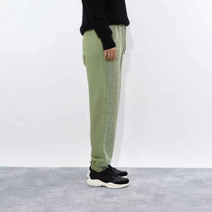 PINKO ホワイト オリーブ  スウェットパンツ 1G17GK-Y722