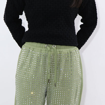 PINKO ホワイト オリーブ  スウェットパンツ 1G17GK-Y722