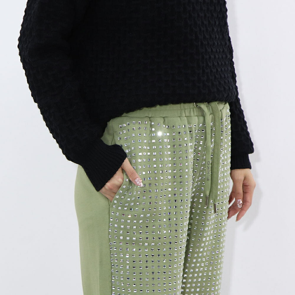 PINKO ホワイト オリーブ  スウェットパンツ 1G17GK-Y722