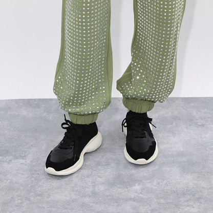 PINKO ホワイト オリーブ  スウェットパンツ 1G17GK-Y722