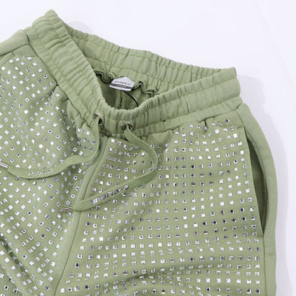 PINKO ホワイト オリーブ  スウェットパンツ 1G17GK-Y722