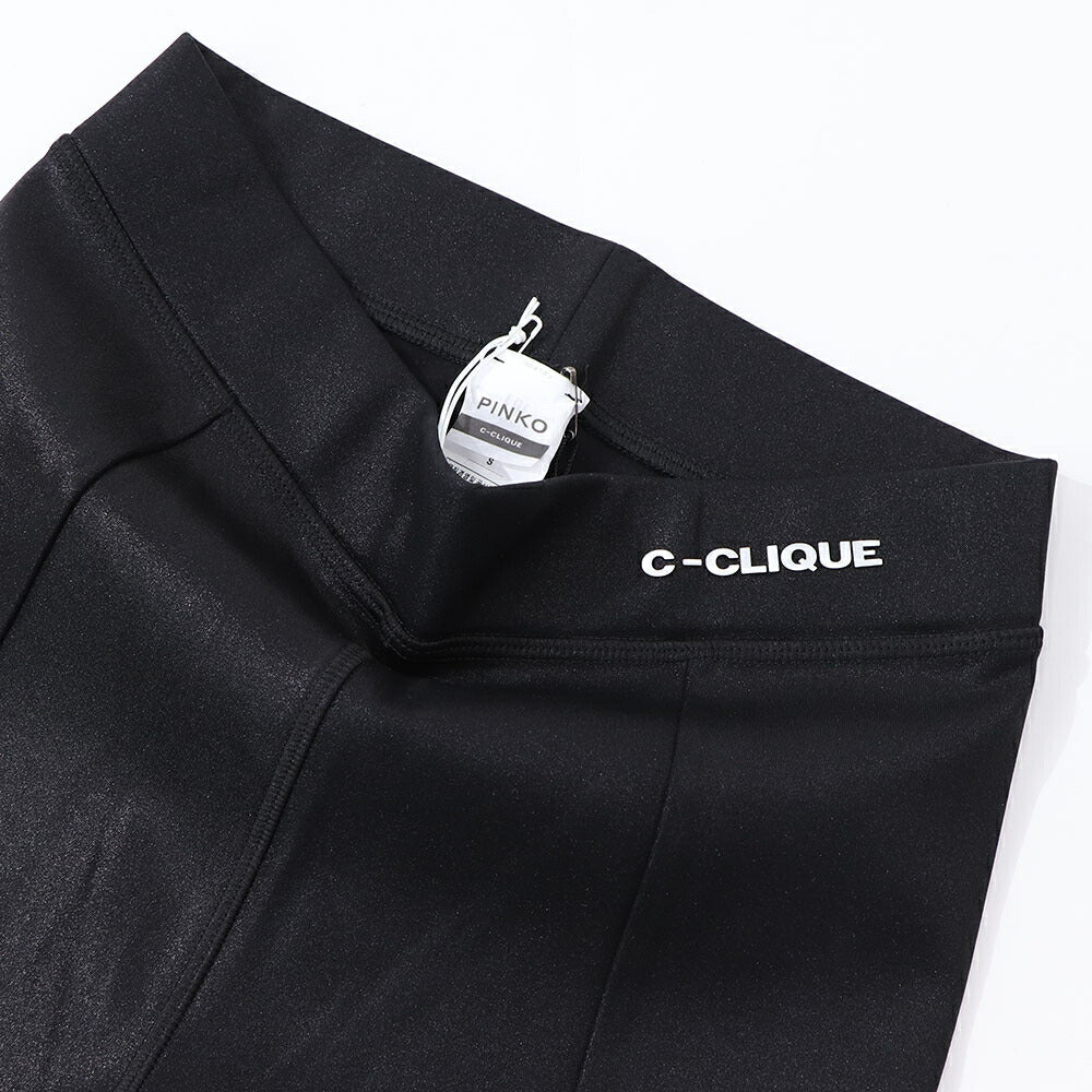 PINKO ロングパンツ ブラック レギンス 1G1805-Y5KG