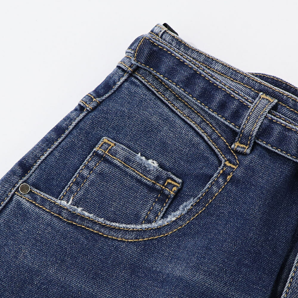 PINKO デニムパンツ ネイビー ダメージ加工  1J10PH-Y78N