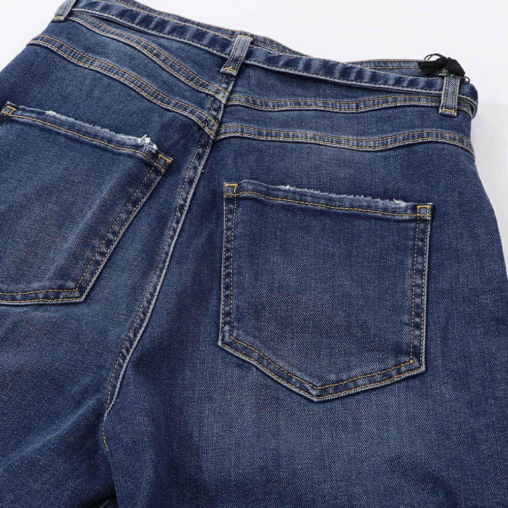 PINKO デニムパンツ ネイビー ダメージ加工  1J10PH-Y78N