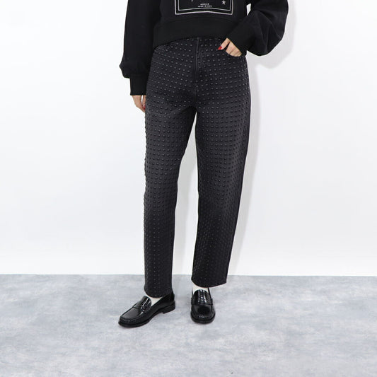 PINKO デニムパンツ ブラックデニム スタッズ 1J10Q5-Y78X