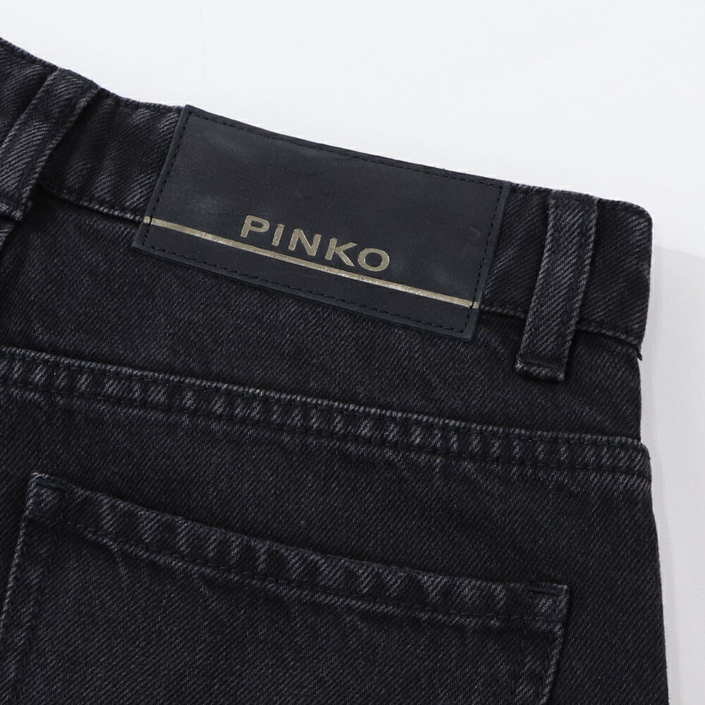 PINKO デニムパンツ ブラックデニム スタッズ 1J10Q5-Y78X