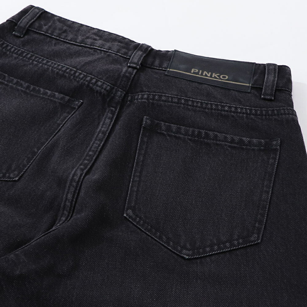 PINKO デニムパンツ ブラックデニム スタッズ 1J10Q5-Y78X