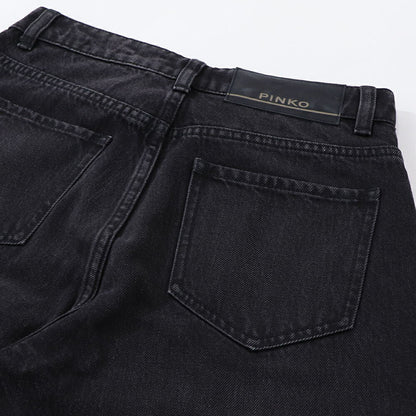 PINKO デニムパンツ ブラックデニム スタッズ 1J10Q5-Y78X