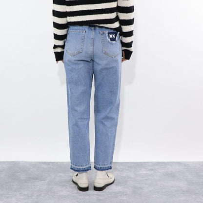 PINKO デニムパンツ ブルー ストレート  1J10TT-Y832