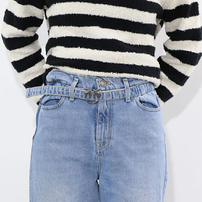 PINKO デニムパンツ ブルー ストレート  1J10TT-Y832