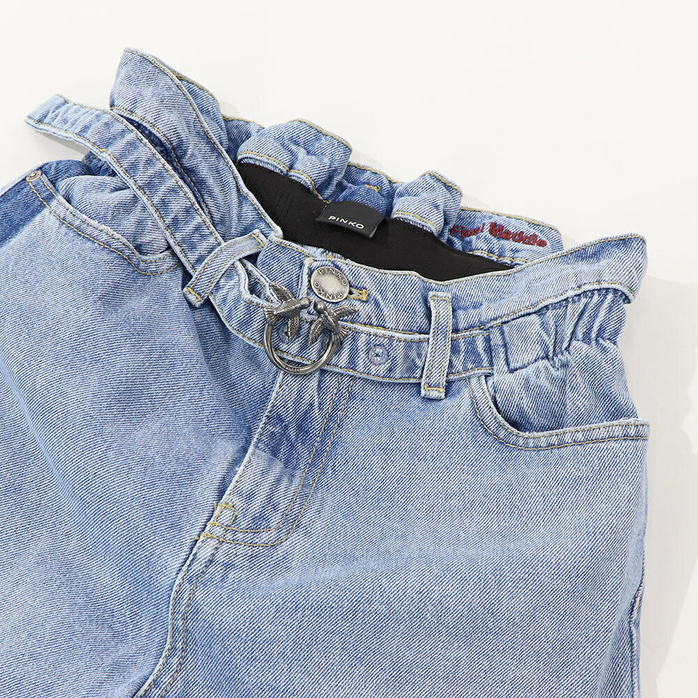 PINKO デニムパンツ ブルー ストレート  1J10TT-Y832