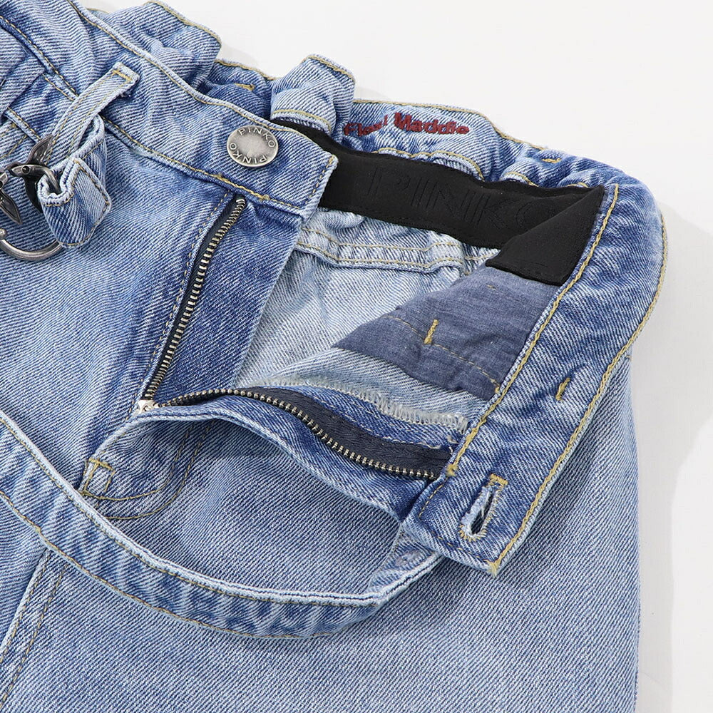 PINKO デニムパンツ ブルー ストレート  1J10TT-Y832