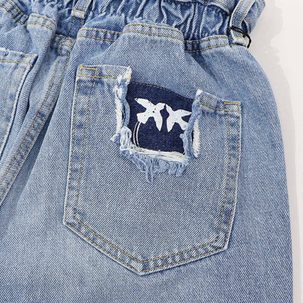 PINKO デニムパンツ ブルー ストレート  1J10TT-Y832