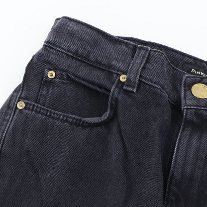 PINKO デニムパンツ グレー ストレート カーゴデニム 1J110S-A0AE