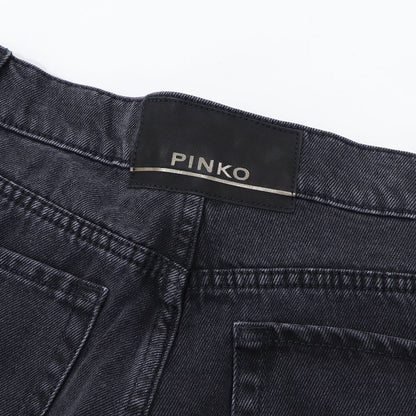 PINKO デニムパンツ グレー ストレート カーゴデニム 1J110S-A0AE