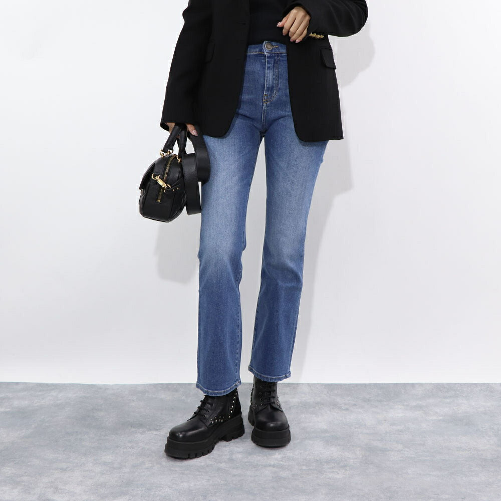 PINKO デニムパンツ ブルー ストレート シンプル 1J1113-Y78M