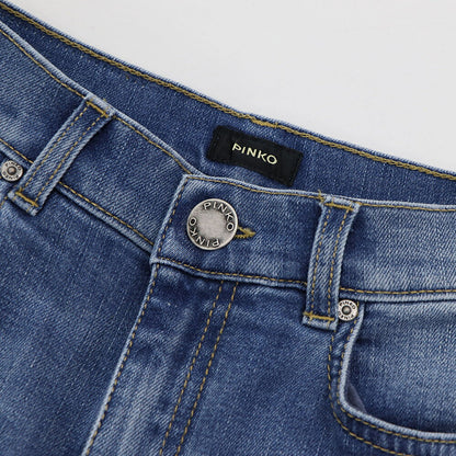PINKO デニムパンツ ブルー ストレート シンプル 1J1113-Y78M