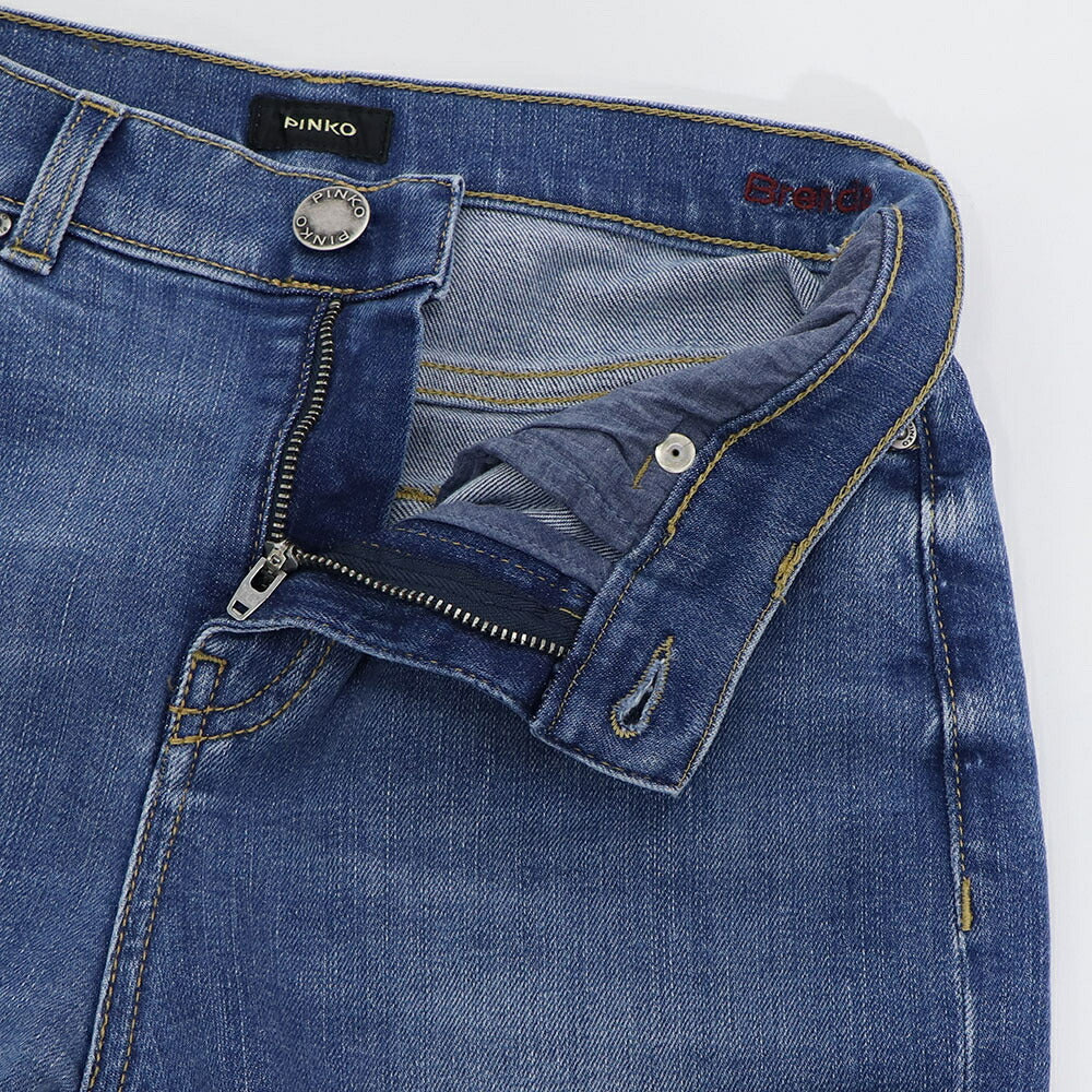 PINKO デニムパンツ ブルー ストレート シンプル 1J1113-Y78M