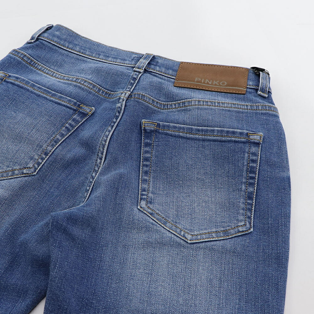 PINKO デニムパンツ ブルー ストレート シンプル 1J1113-Y78M
