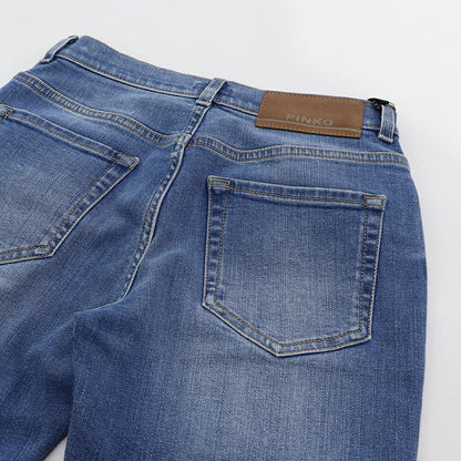 PINKO デニムパンツ ブルー ストレート シンプル 1J1113-Y78M