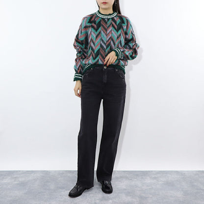 PINKO デニムパンツ ブラック ブラックデニム ストレート 1J1129-A09G