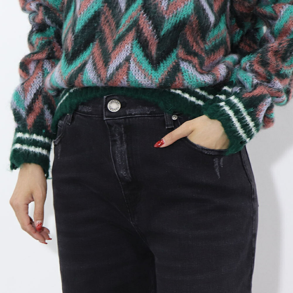 PINKO デニムパンツ ブラック ブラックデニム ストレート 1J1129-A09G