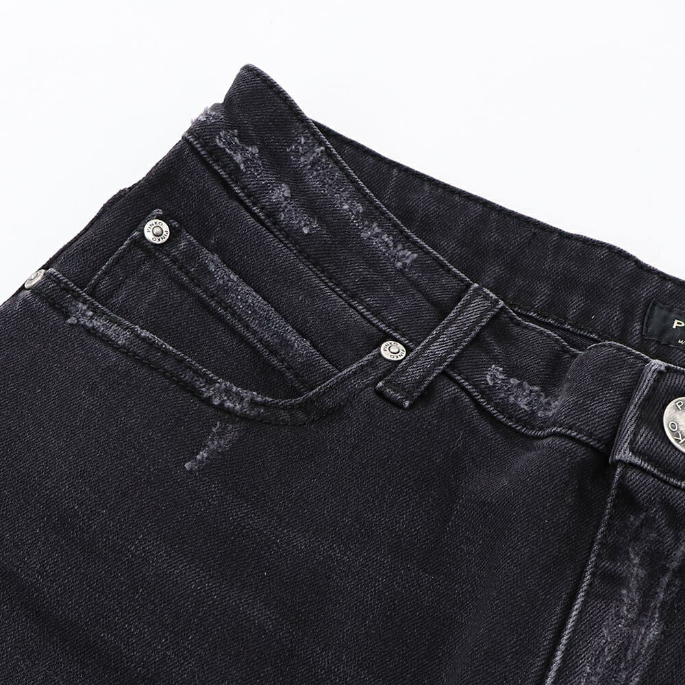 PINKO デニムパンツ ブラック ブラックデニム ストレート 1J1129-A09G
