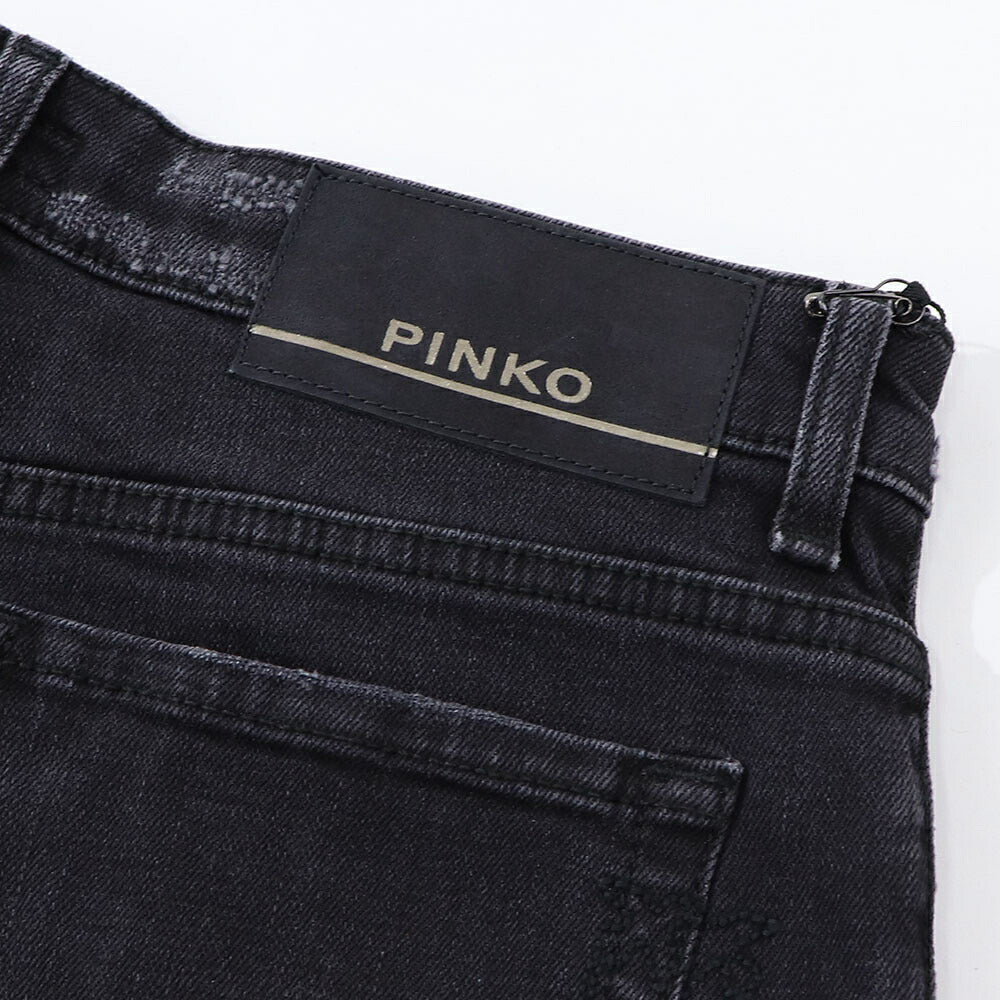 PINKO デニムパンツ ブラック ブラックデニム ストレート 1J1129-A09G