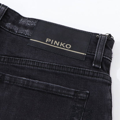 PINKO デニムパンツ ブラック ブラックデニム ストレート 1J1129-A09G