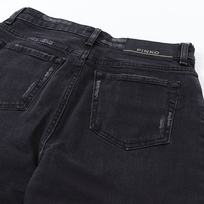 PINKO デニムパンツ ブラック ブラックデニム ストレート 1J1129-A09G
