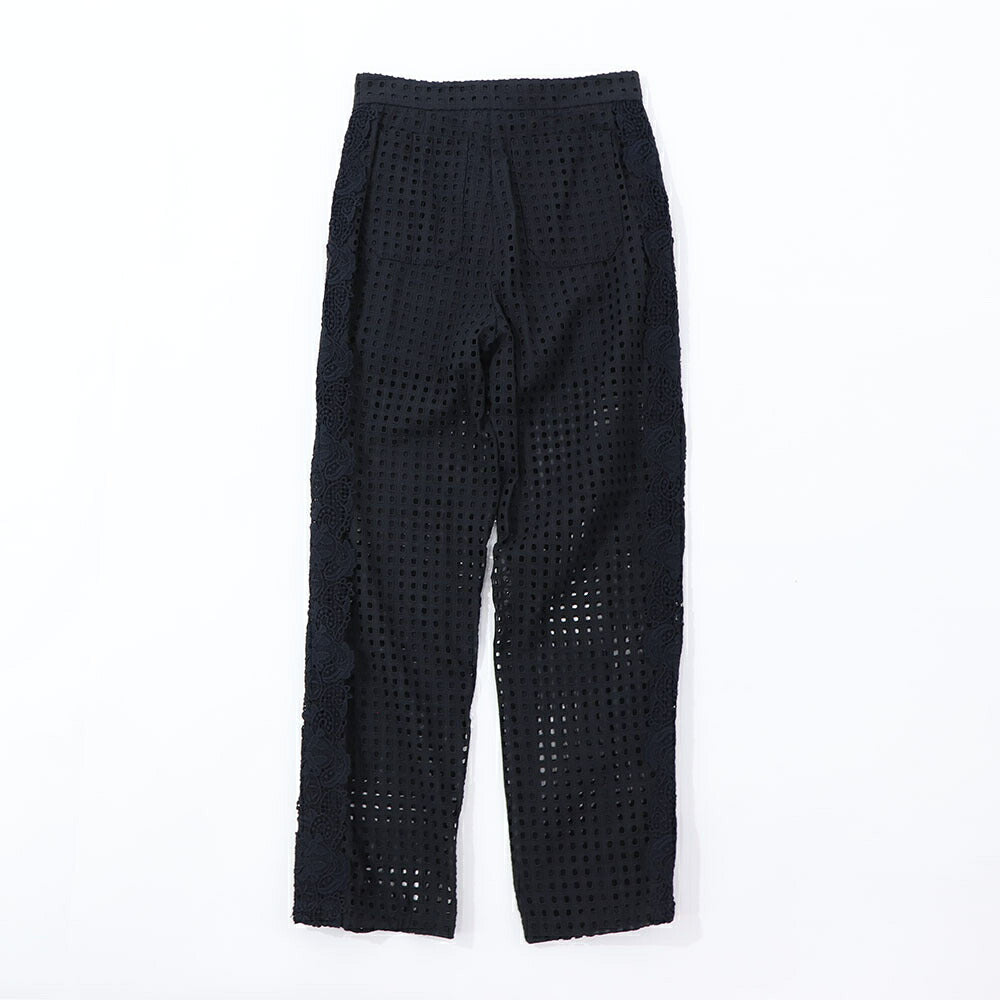 PINKO ロングパンツ ブラック レースパンツ 1N132N-8508