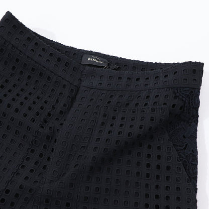 PINKO ロングパンツ ブラック レースパンツ 1N132N-8508