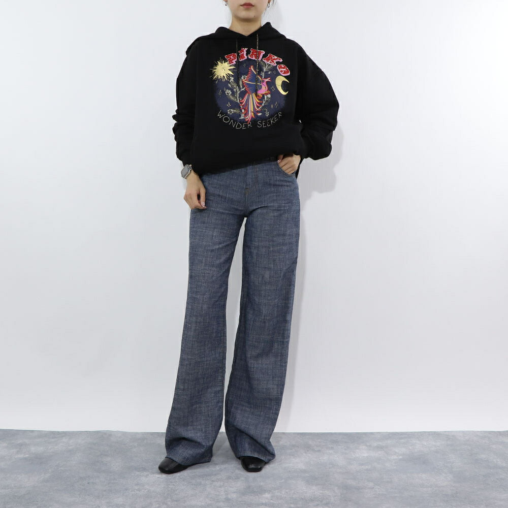 PINKO デニムパンツ ネイビー 1Q10BE-A03D