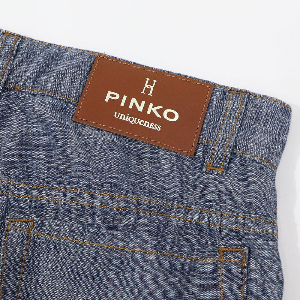 PINKO デニムパンツ ネイビー 1Q10BE-A03D