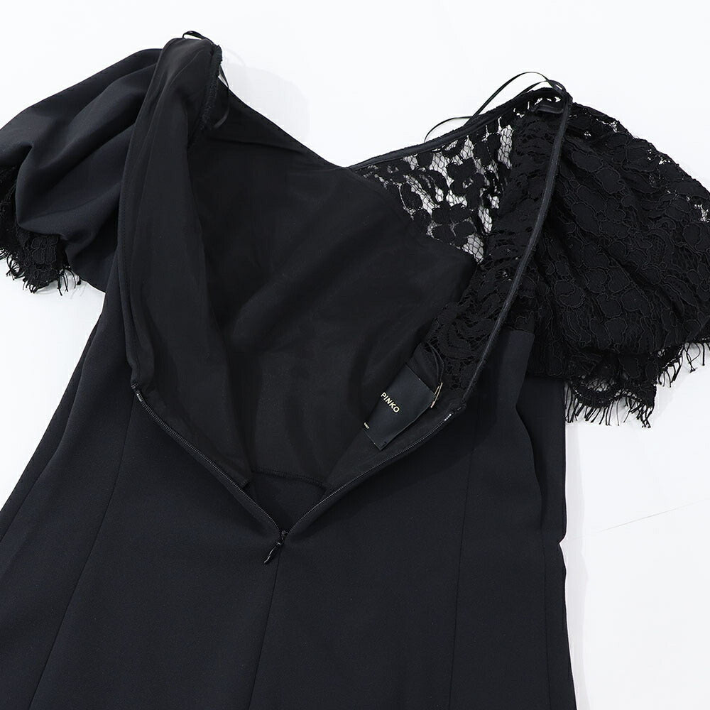 ピンコ PINKO ワンピース ブラック ミニワンピース レース 100145-A0HL