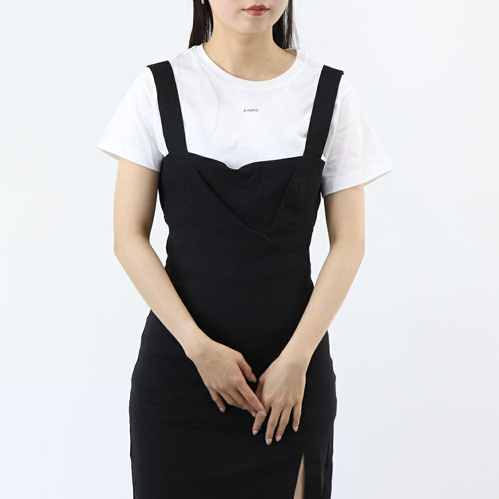PINKO ワンピース ブラック ジャンスカ 100462-A0IM